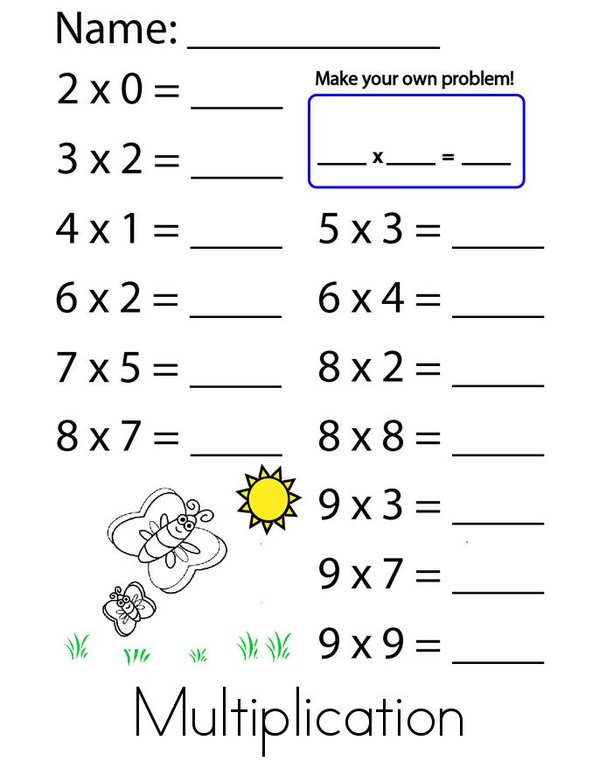 Easter Math Mini Book - Sheet 3