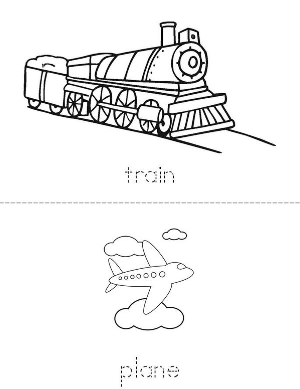 Transport Mini Book - Sheet 2