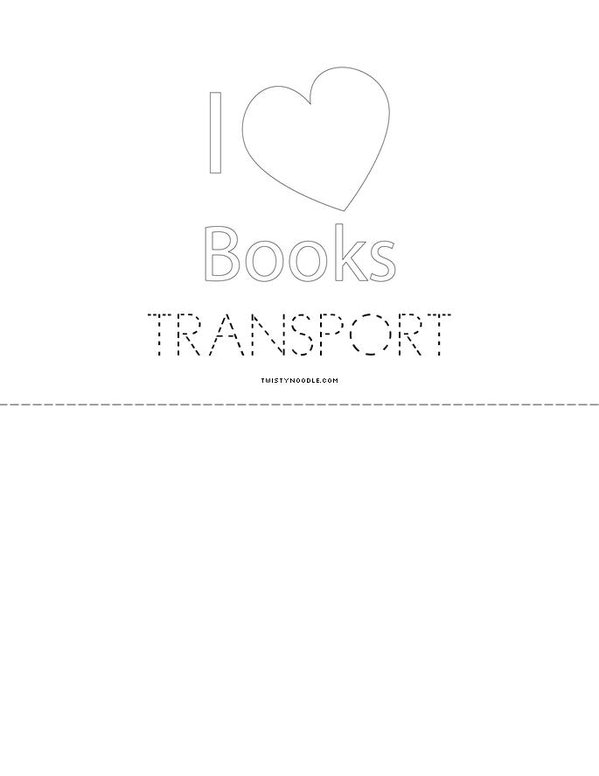 Transport Mini Book - Sheet 4