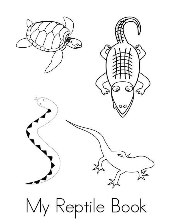 My Reptile Book  Mini Book - Sheet 1