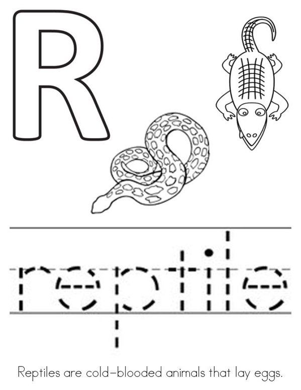 My Reptile Book  Mini Book - Sheet 2