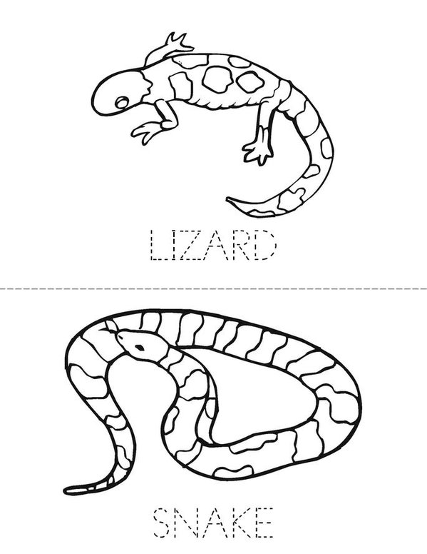 My Reptile Book  Mini Book - Sheet 2