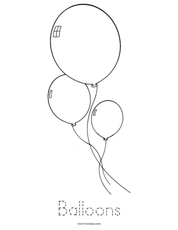 Balloons Mini Book - Sheet 4