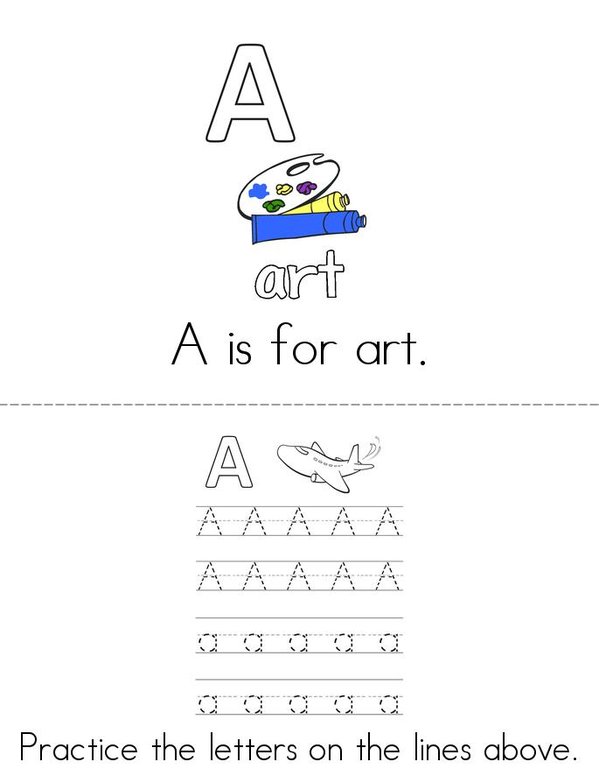 Coloring and Activity Book  Mini Book - Sheet 1