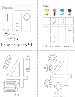 Counting to 4 Book