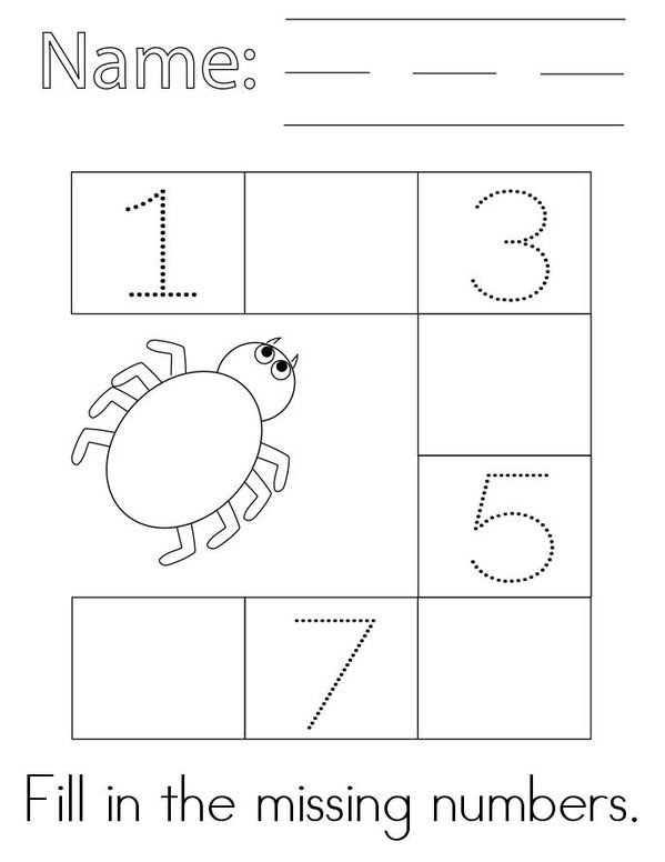 Counting to 8 Mini Book - Sheet 2