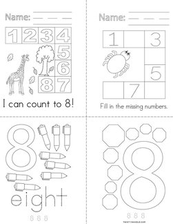 Counting to 8 Book