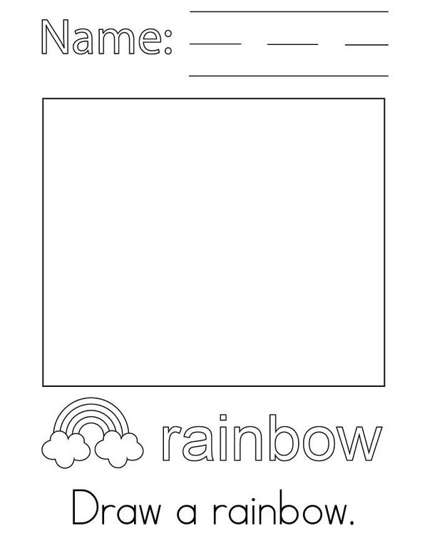 Rainbow Activity Mini Book - Sheet 1