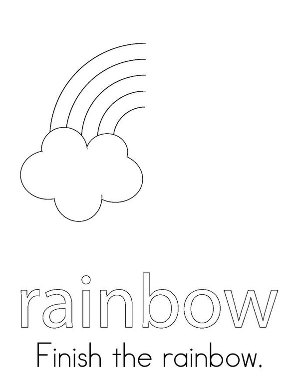 Rainbow Activity Mini Book - Sheet 3