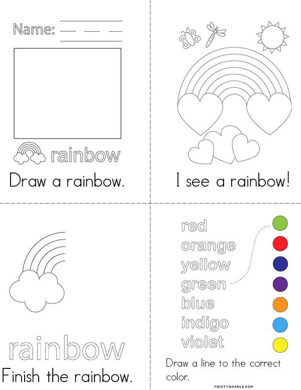Rainbow Activity Mini Book