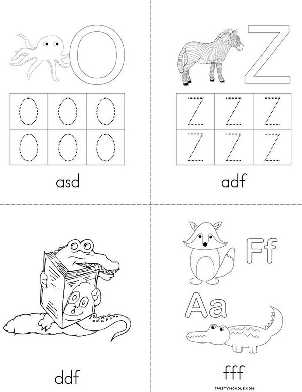 Zoo Mini Book - Sheet 3