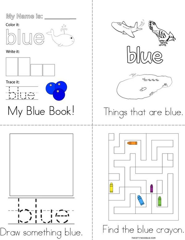 My Favorite Color is Blue! Mini Book