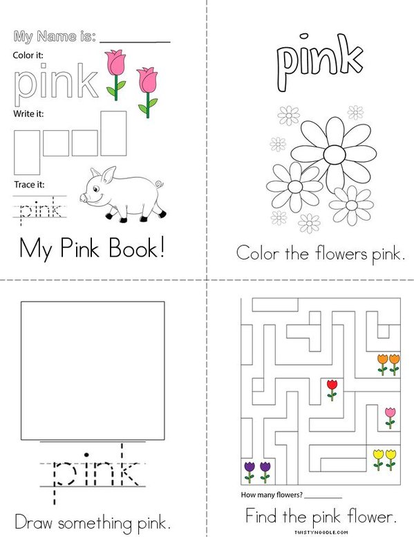 My Favorite Color is Pink! Mini Book