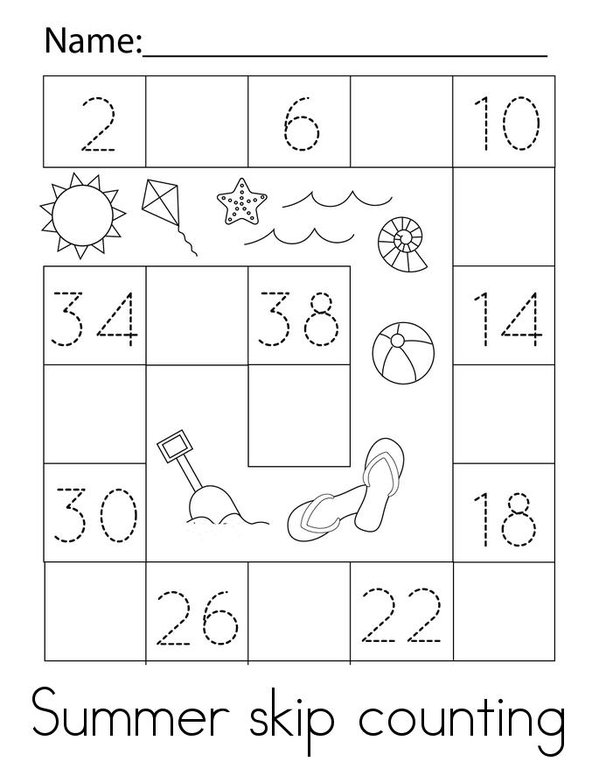 Summer Activity Book Mini Book - Sheet 3