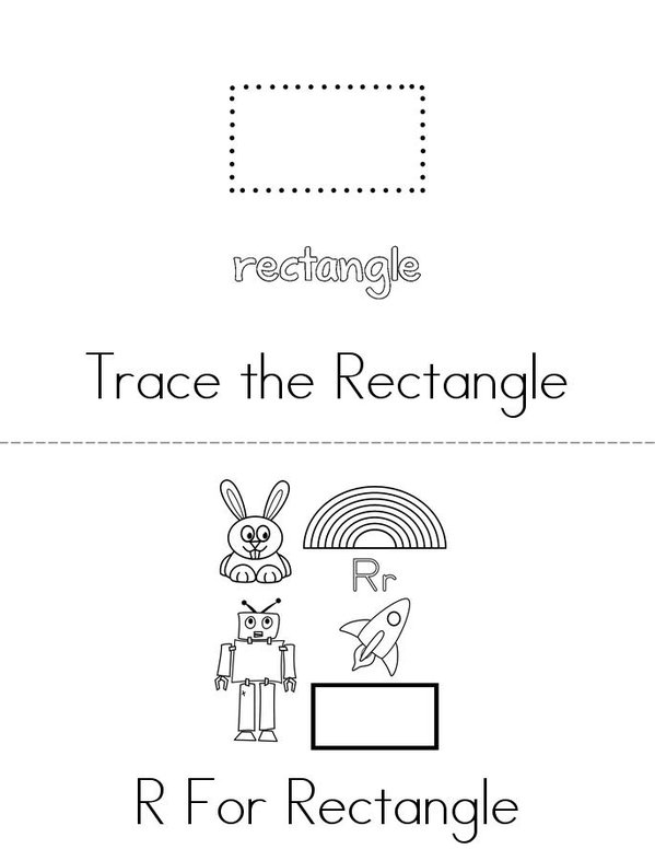 My Rectangle Book Mini Book - Sheet 1