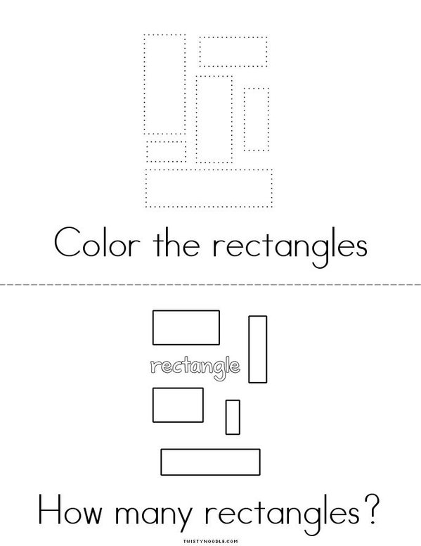 My Rectangle Book Mini Book - Sheet 2