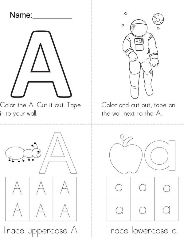 A-16 pages Mini Book - Sheet 1