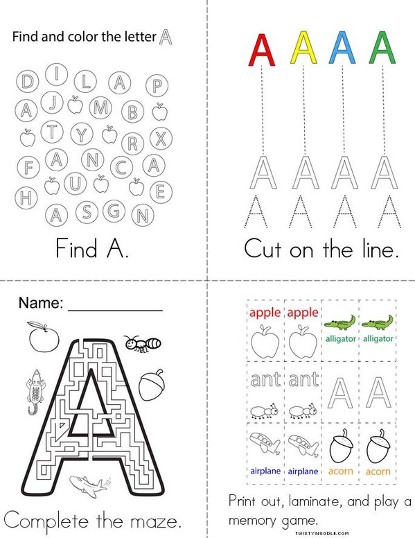 A-16 pages Mini Book - Sheet 4