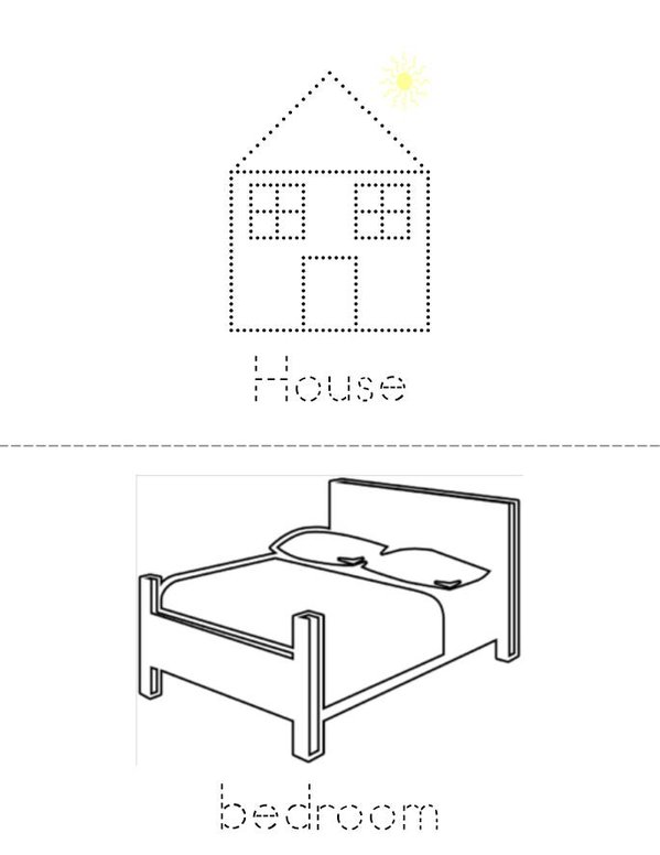 My house Mini Book - Sheet 1