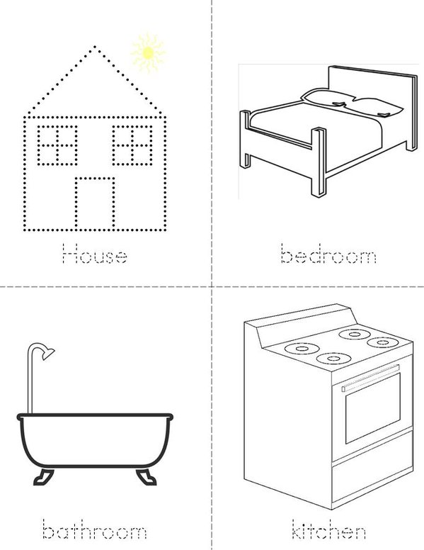 My house Mini Book - Sheet 1