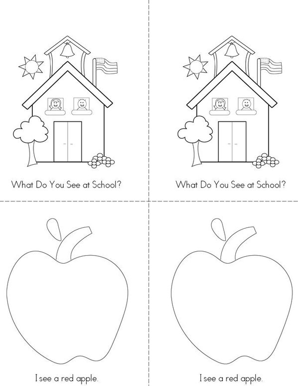 Back to School Poem Mini Book - Sheet 1