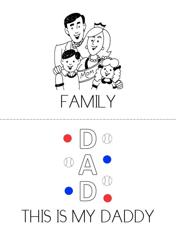 FAMILY Mini Book - Sheet 1