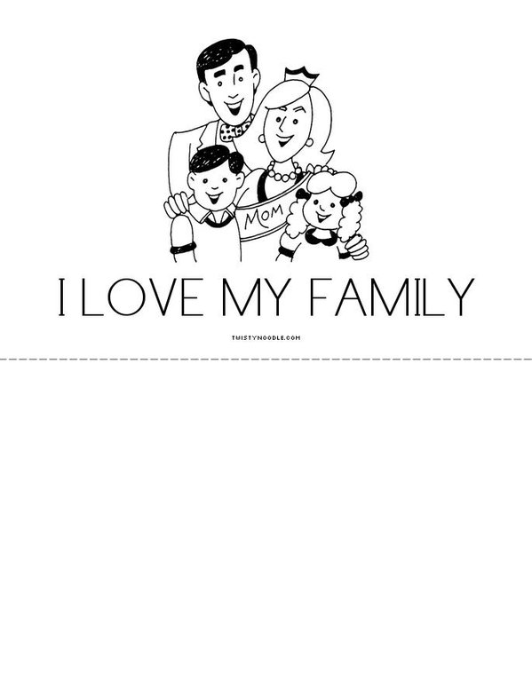 FAMILY Mini Book - Sheet 4