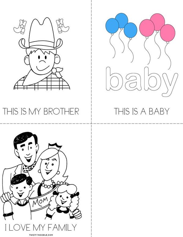 FAMILY Mini Book - Sheet 2