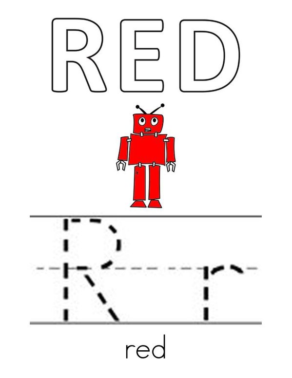 Sight Word RED Mini Book - Sheet 2