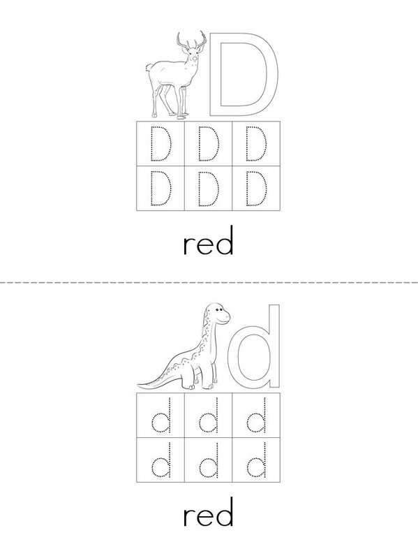 Sight Word RED Mini Book - Sheet 3