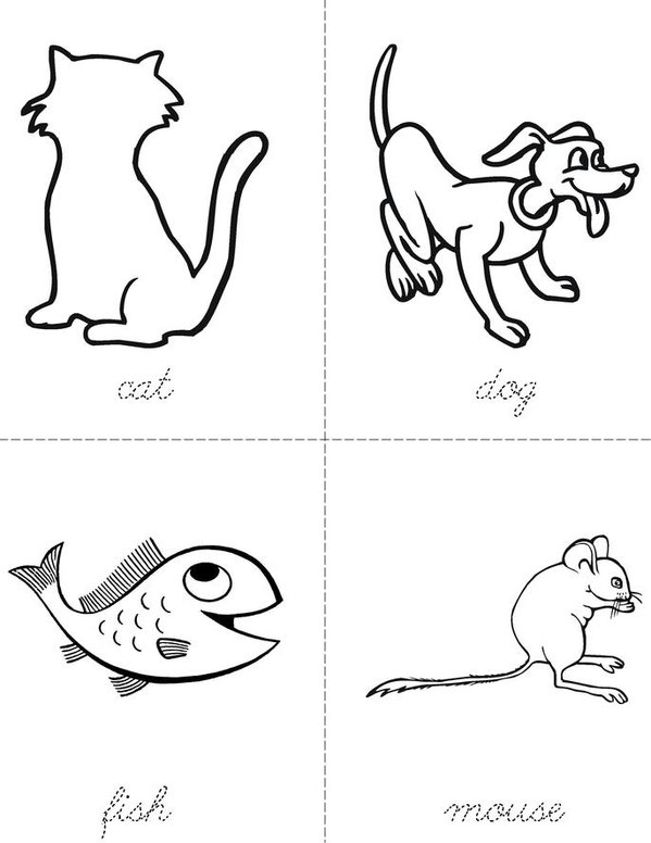 animals Mini Book - Sheet 1