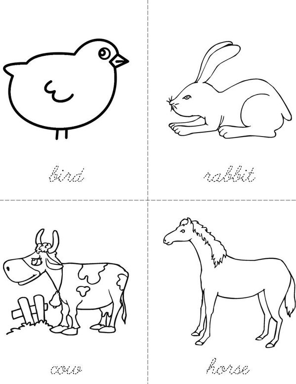 animals Mini Book - Sheet 2