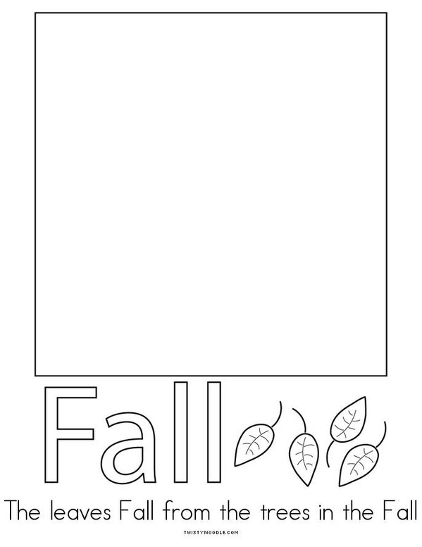 My Fall Coloring Book Mini Book - Sheet 4