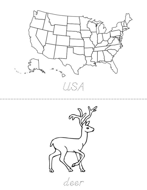 continents  Mini Book - Sheet 1