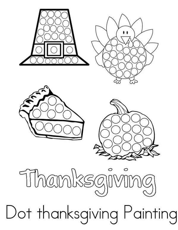 pumpkin dot  Mini Book - Sheet 1