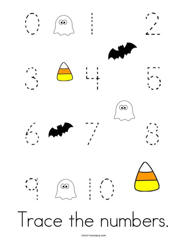 Halloween Counting Mini Book - Sheet 4