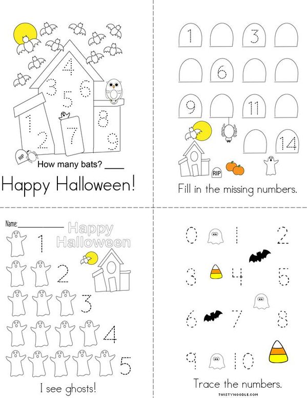 Halloween Counting Mini Book