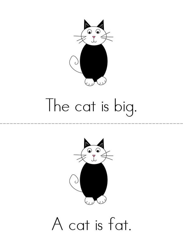 "A" Book Mini Book - Sheet 1