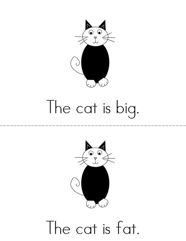 "The" Book Mini Book - Sheet 1