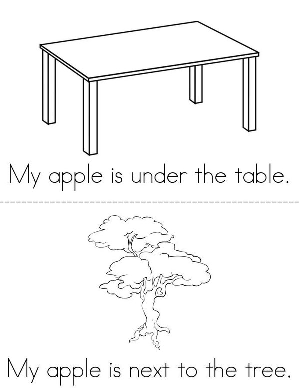 Where is My Apple? Mini Book - Sheet 1