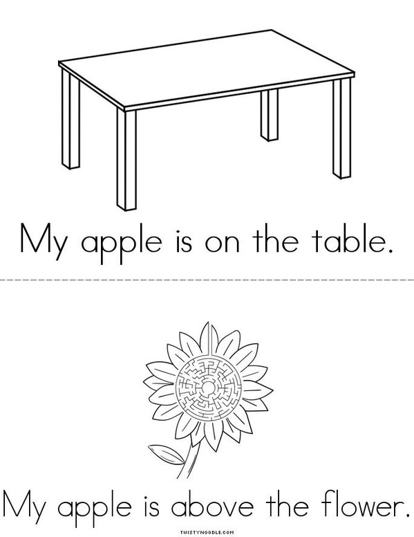 Where is My Apple? Mini Book - Sheet 2