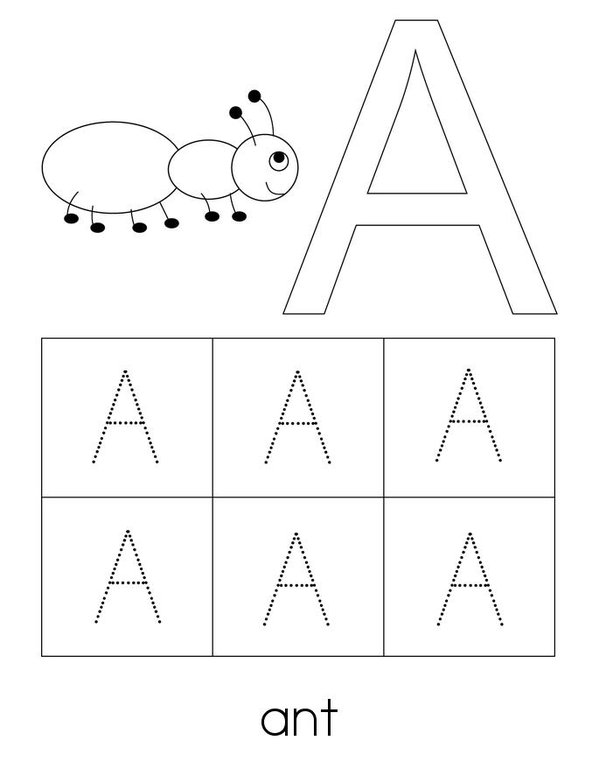 Uppercase Alphabet Mini Book - Sheet 1