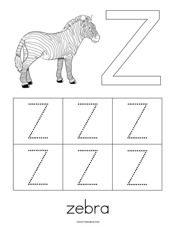 Uppercase Alphabet Mini Book - Sheet 26