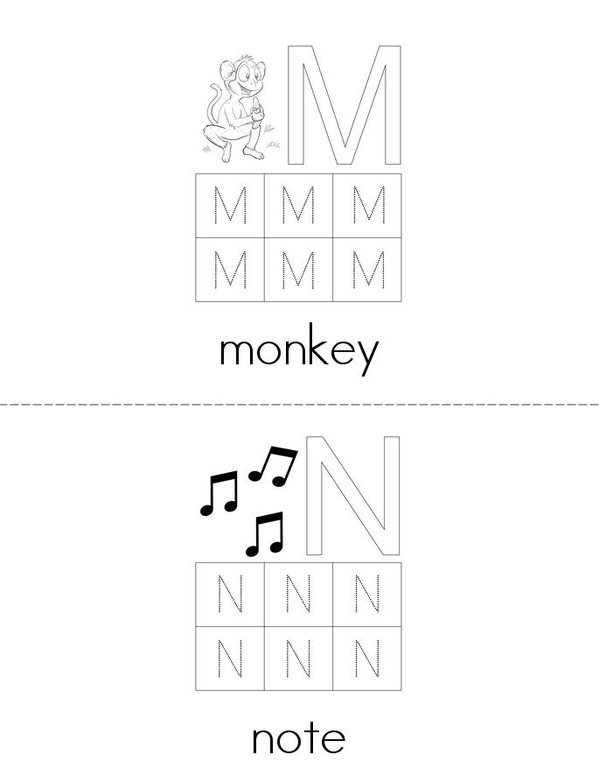 Uppercase Alphabet Mini Book - Sheet 7