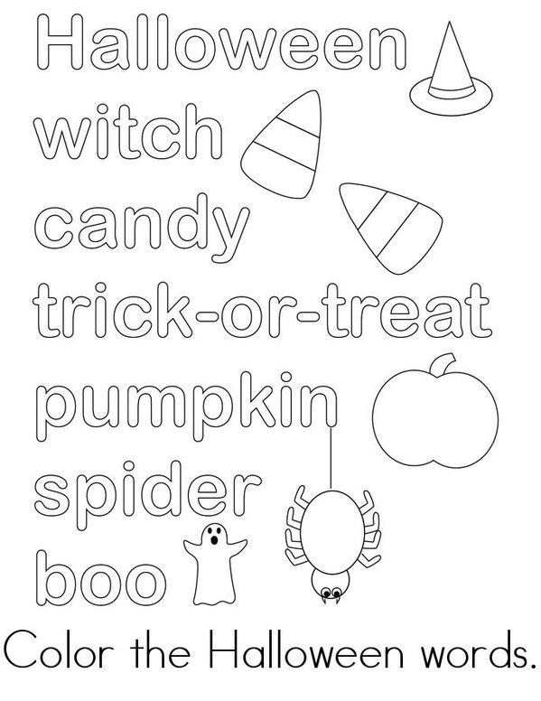 My Halloween Book Mini Book - Sheet 3