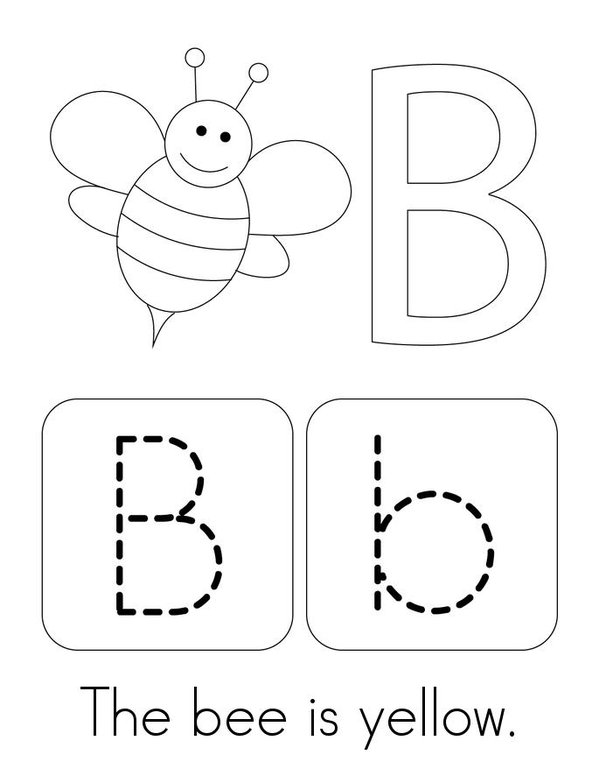 Letter B Words Mini Book - Sheet 3