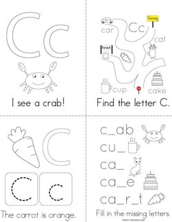 Letter C Words Book