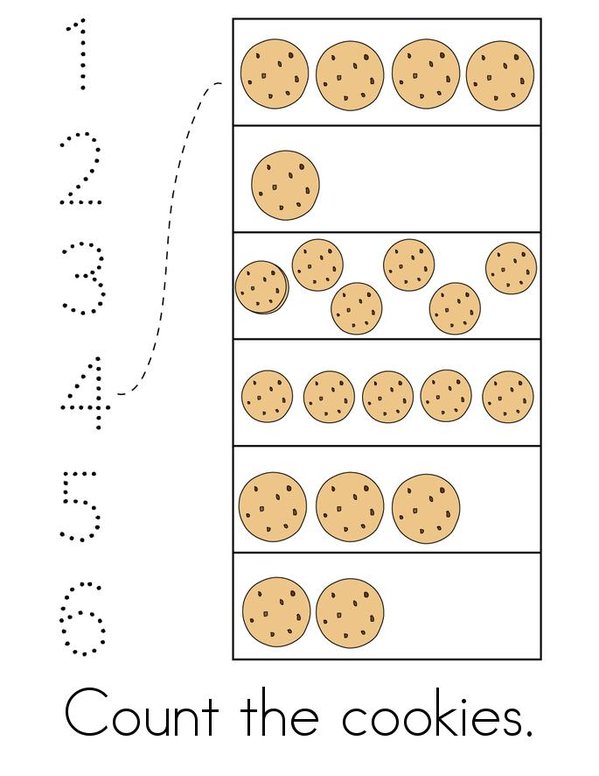 My Counting Book Mini Book - Sheet 1