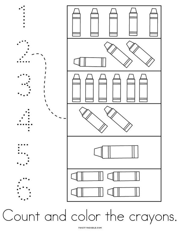 My Counting Book Mini Book - Sheet 4