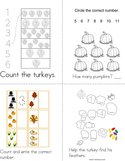 Thanksgiving Counting Book
